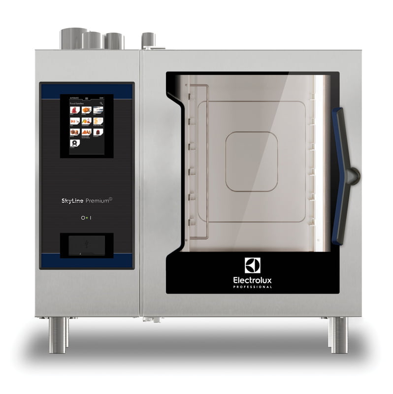 229766 SKYLINE PREMIUMS OVEN 6 GN 1/1 - GAS - LEFT HINGED DOOR - 3-GLASS